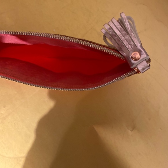 Studio C pink and cork brown zippered bag - Picture 3 of 6